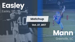 Matchup: Easley  vs. Mann  2017