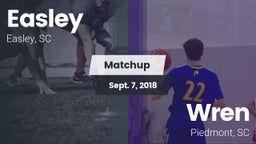 Matchup: Easley  vs. Wren  2018