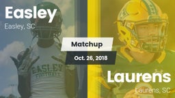 Matchup: Easley  vs. Laurens  2018