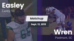 Matchup: Easley  vs. Wren  2019