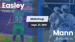 Matchup: Easley  vs. Mann  2019