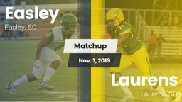 Matchup: Easley  vs. Laurens  2019