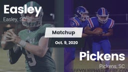 Matchup: Easley  vs. Pickens  2020