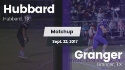 Matchup: Hubbard  vs. Granger  2017