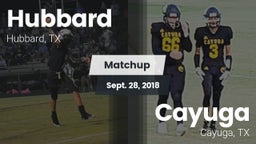 Matchup: Hubbard  vs. Cayuga  2018