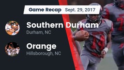 Recap: Southern Durham  vs. Orange  2017