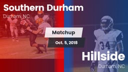 Matchup: Southern Durham vs. Hillside  2018