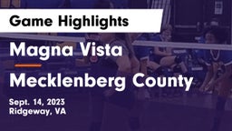 Magna Vista  vs Mecklenberg County  Game Highlights - Sept. 14, 2023