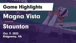Magna Vista  vs Staunton  Game Highlights - Oct. 9, 2023