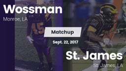 Matchup: Wossman  vs. St. James  2017