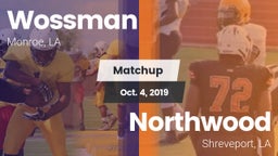 Matchup: Wossman  vs. Northwood  2019