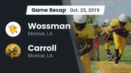 Recap: Wossman  vs. Carroll  2019