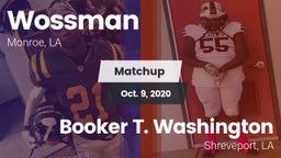 Matchup: Wossman  vs. Booker T. Washington  2020