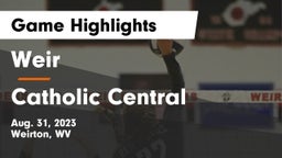 Weir  vs Catholic Central  Game Highlights - Aug. 31, 2023