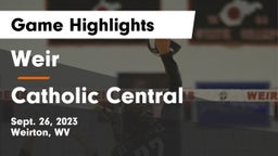 Weir  vs Catholic Central  Game Highlights - Sept. 26, 2023