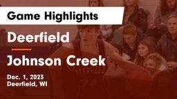 Deerfield  vs Johnson Creek  Game Highlights - Dec. 1, 2023