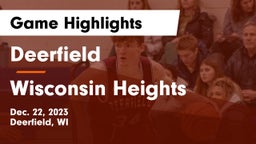 Deerfield  vs Wisconsin Heights  Game Highlights - Dec. 22, 2023
