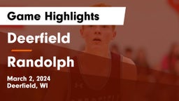Deerfield  vs Randolph  Game Highlights - March 2, 2024