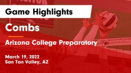 Combs  vs Arizona College Preparatory  Game Highlights - March 19, 2022