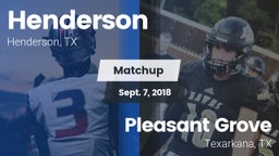 Matchup: Henderson vs. Pleasant Grove  2018