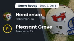 Recap: Henderson  vs. Pleasant Grove  2018