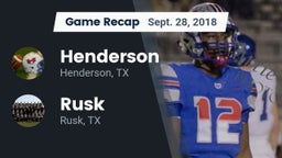 Recap: Henderson  vs. Rusk  2018