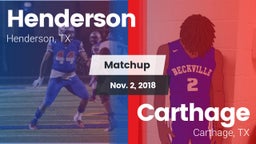 Matchup: Henderson vs. Carthage  2018