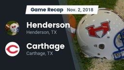 Recap: Henderson  vs. Carthage  2018