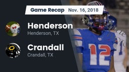 Recap: Henderson  vs. Crandall  2018