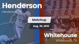 Matchup: Henderson vs. Whitehouse  2019