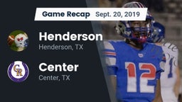 Recap: Henderson  vs. Center  2019