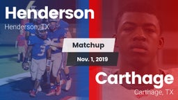 Matchup: Henderson vs. Carthage  2019