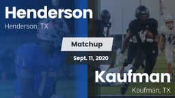 Matchup: Henderson vs. Kaufman  2020