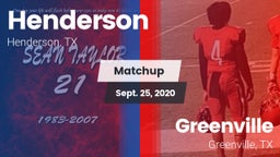 Matchup: Henderson vs. Greenville  2020