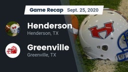 Recap: Henderson  vs. Greenville  2020