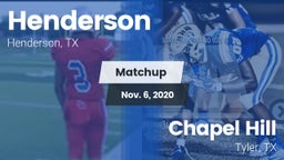 Matchup: Henderson vs. Chapel Hill  2020