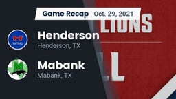 Recap: Henderson  vs. Mabank  2021