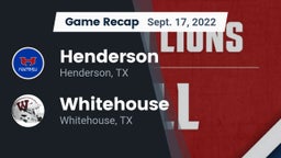Recap: Henderson  vs. Whitehouse  2022