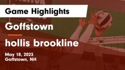 Goffstown  vs hollis brookline Game Highlights - May 18, 2023