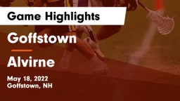 Goffstown  vs Alvirne  Game Highlights - May 18, 2022