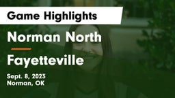 Norman North  vs Fayetteville  Game Highlights - Sept. 8, 2023