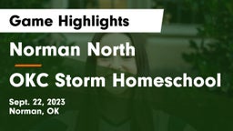 Norman North  vs OKC Storm Homeschool Game Highlights - Sept. 22, 2023