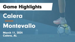 Calera  vs Montevallo Game Highlights - March 11, 2024
