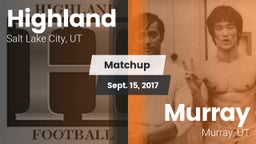 Matchup: Highland  vs. Murray  2017