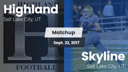 Matchup: Highland  vs. Skyline  2017