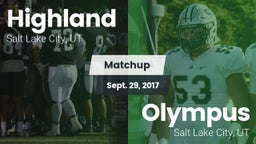 Matchup: Highland  vs. Olympus  2017