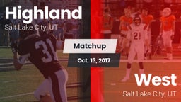 Matchup: Highland  vs. West  2017