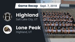 Recap: Highland  vs. Lone Peak  2018
