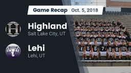Recap: Highland  vs. Lehi  2018