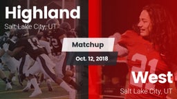 Matchup: Highland  vs. West  2018